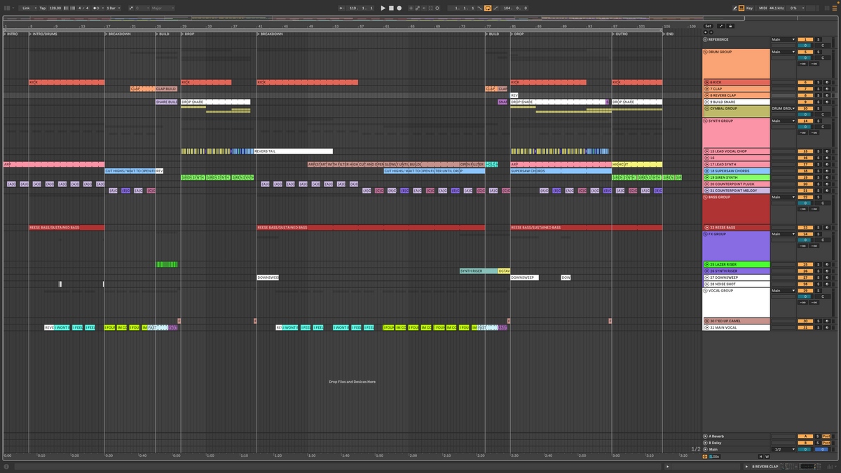 Afrojack, Steve Aoki, Miss Palmer - No Beef(Extended) (Ableton Stencil)