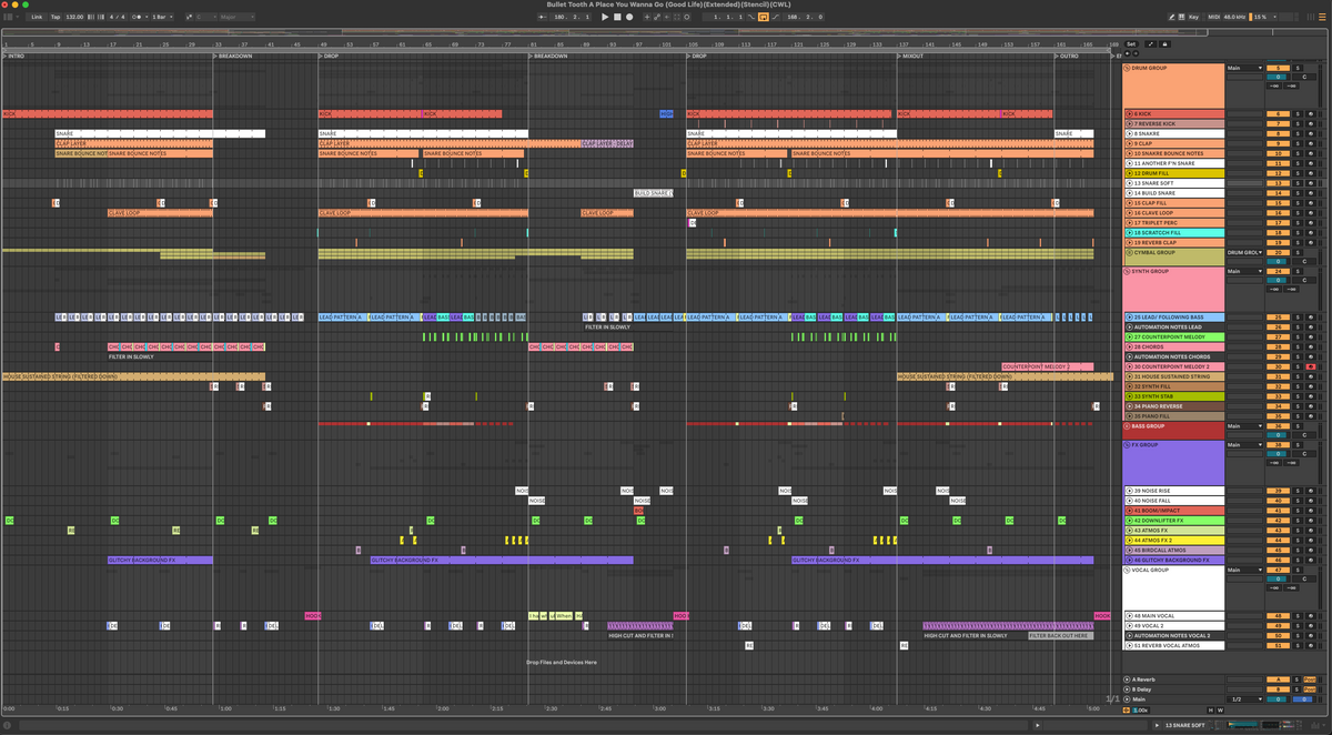 Bullet Tooth - A Place You Wanna Go (Good Life) (Extended Mix)(Ableton Stencil - Tech House)