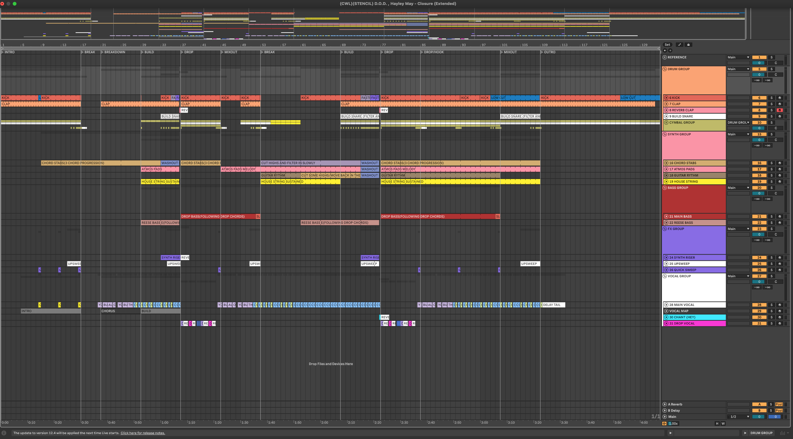 D.O.D., Hayley May - Closure (Extended)(Ableton Stencil - Dance/Pop)