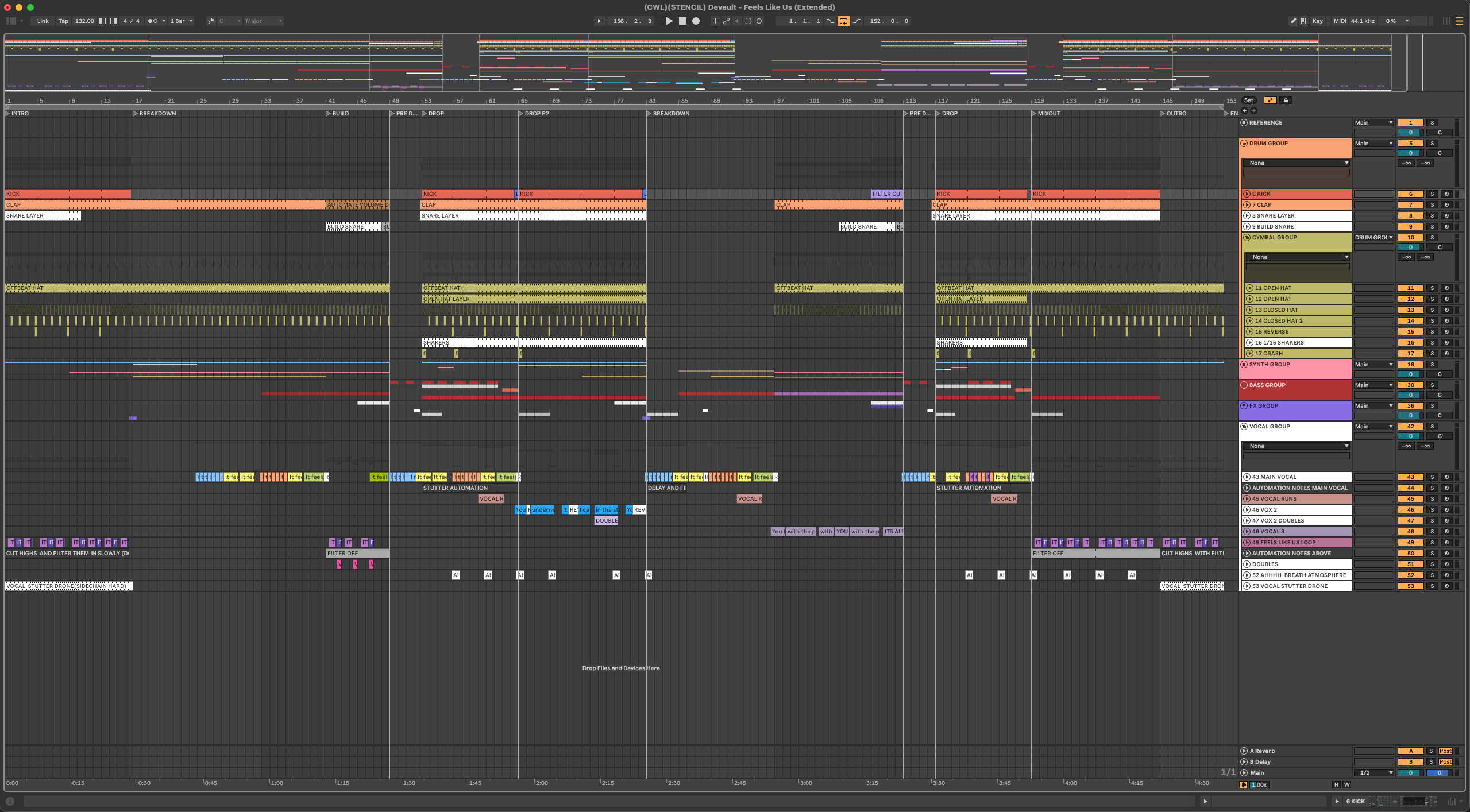 Devault - Feels Like Us (Extended)(Ableton Stencil - Melodic House/ Techno)