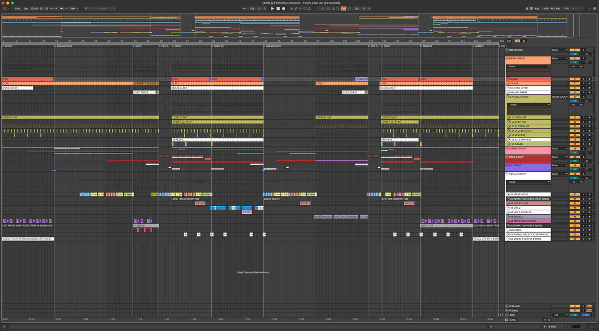 Devault - Feels Like Us (Extended)(Ableton Stencil - Melodic House/ Techno)