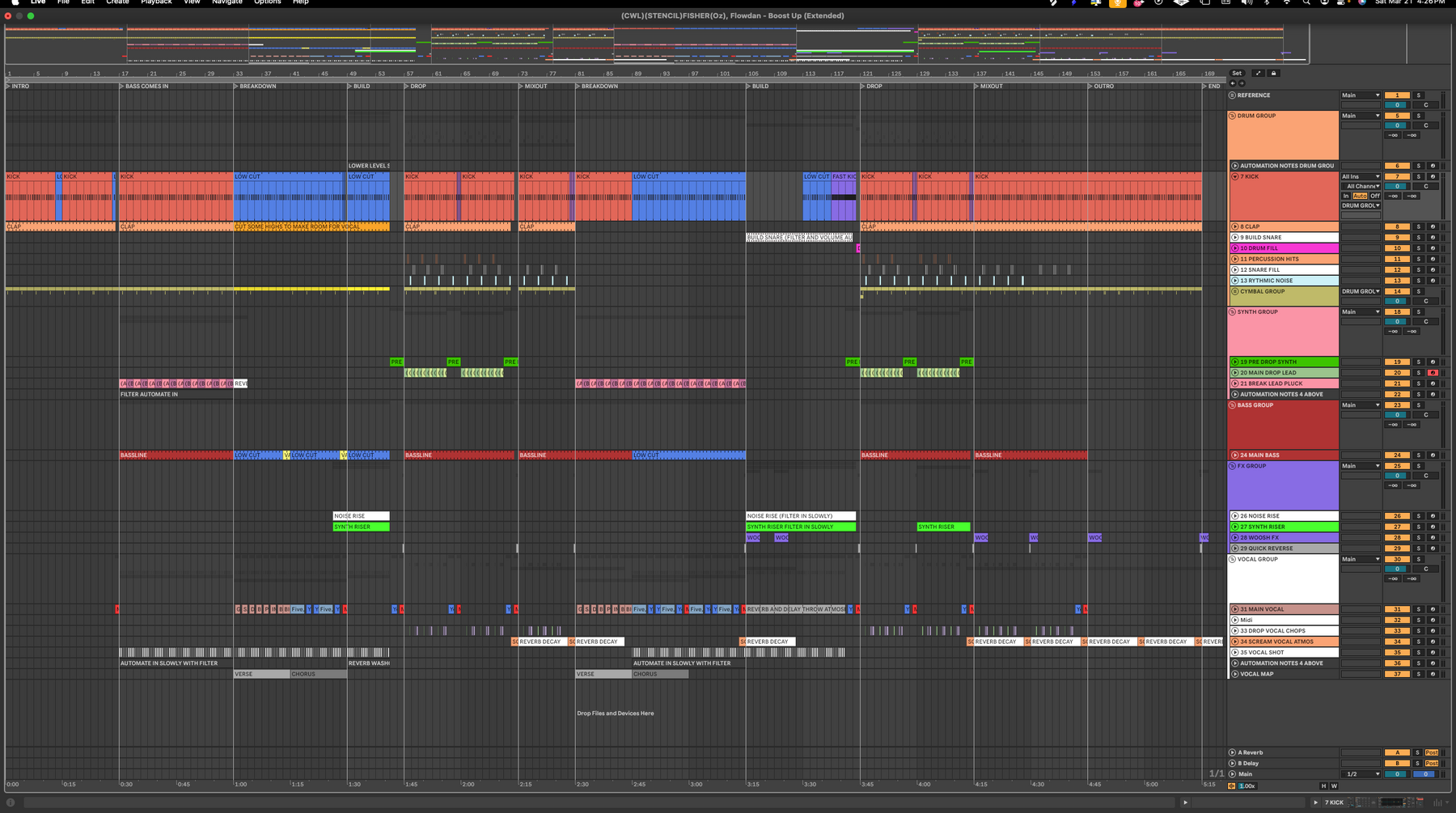Fisher(oz), Flowdan - Boost Up (Ableton Stencil)