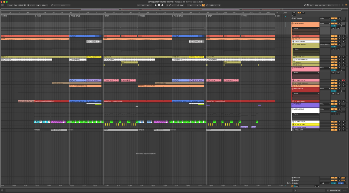FISHER(OZ), Tones and I - Favour (Ableton Stencil)