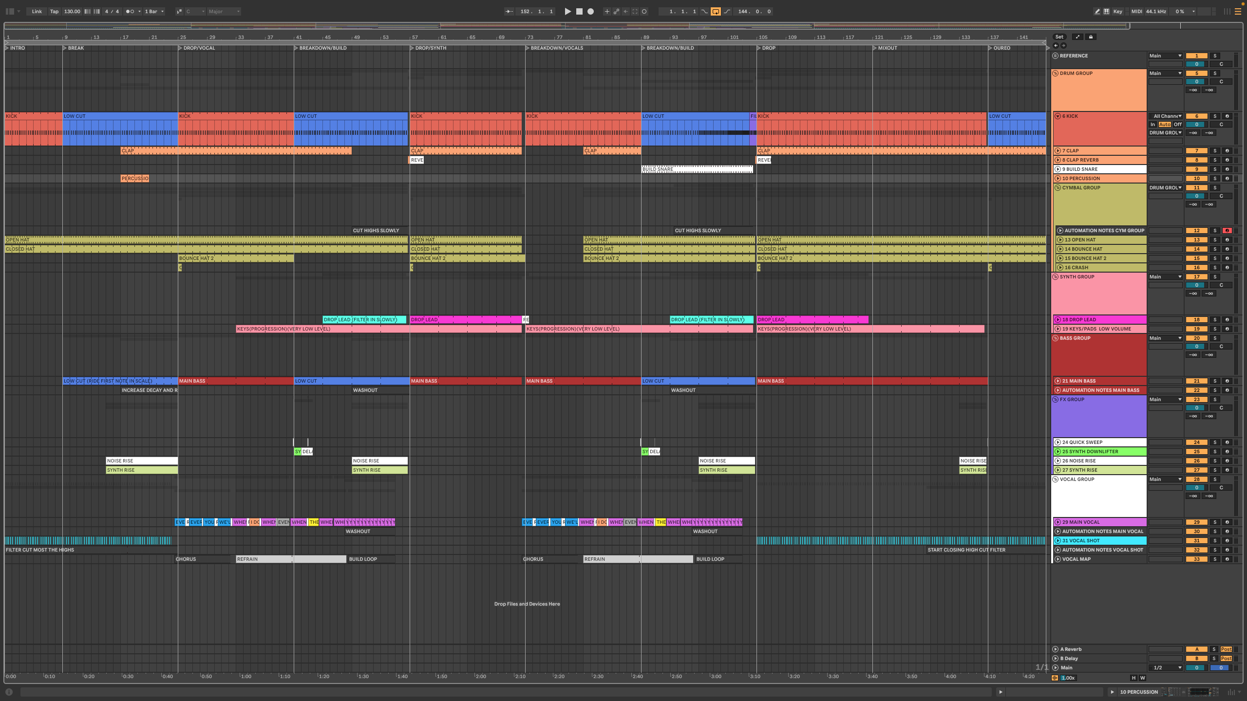 Fisher(oz) - Rain (Extended) (Ableton Stencil - Dance/Pop)