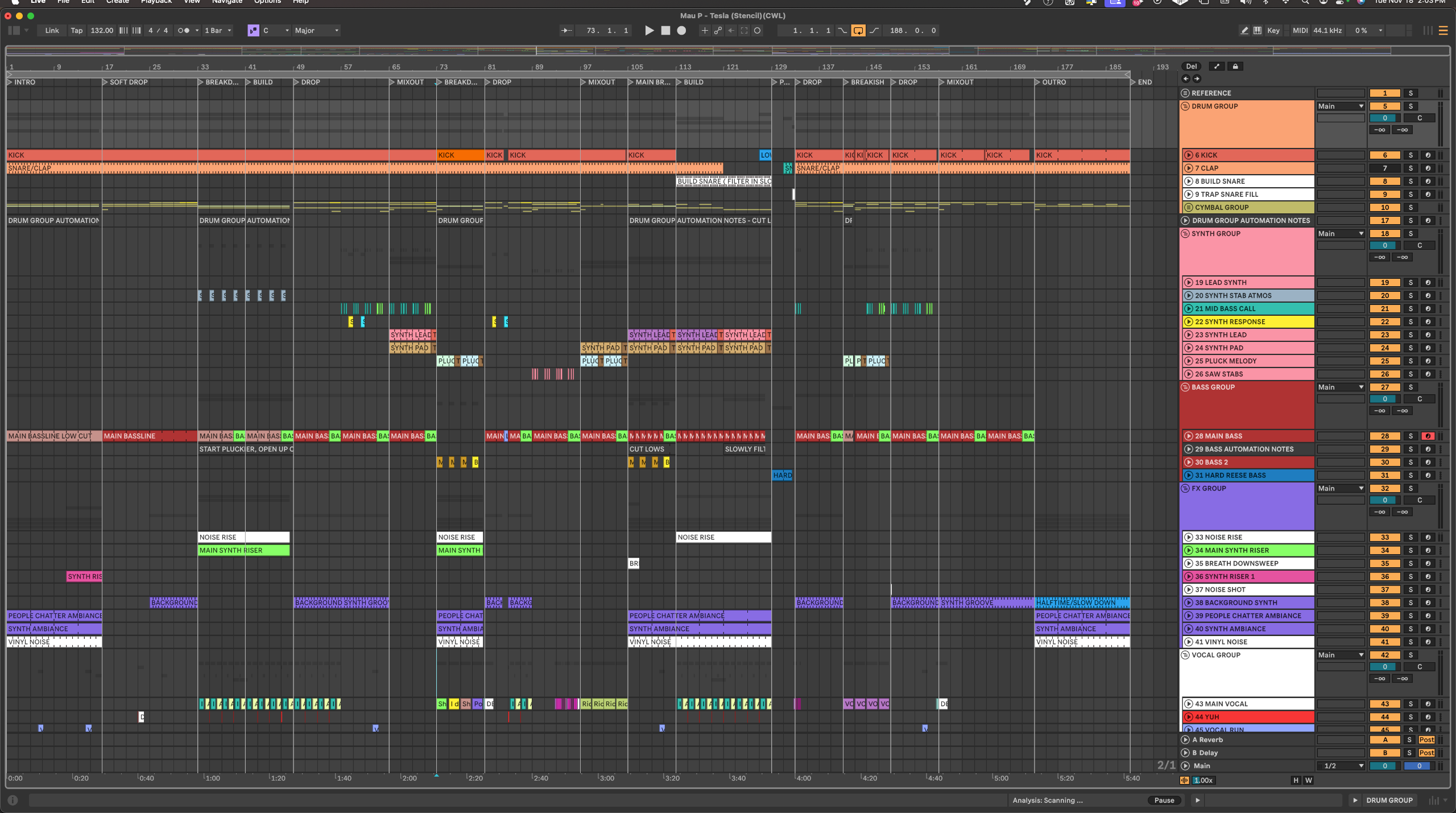Mau P - Tesla (Ableton Stencil - Tech House)