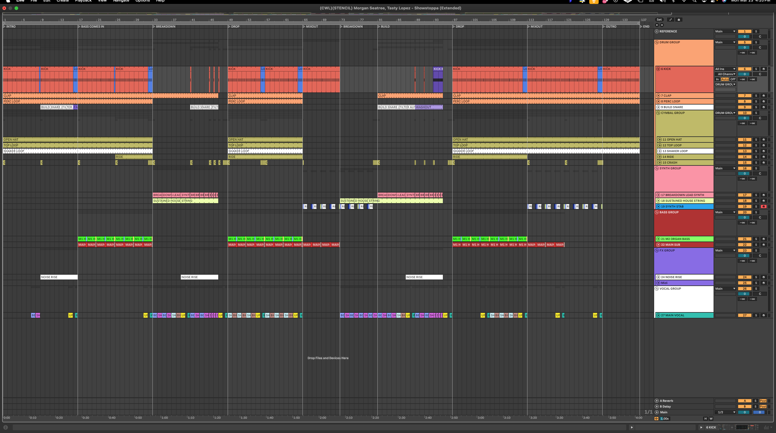 Morgan Seatree, Tasty Lopez - Showstoppa (Extended) (Ableton Stencil - Speed Garage)