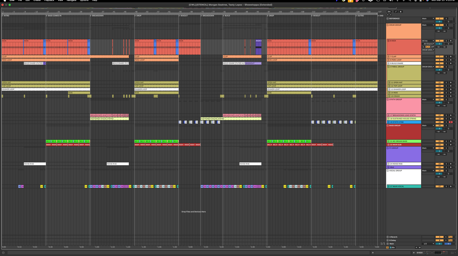 Morgan Seatree, Tasty Lopez - Showstoppa(Ableton Stencil)