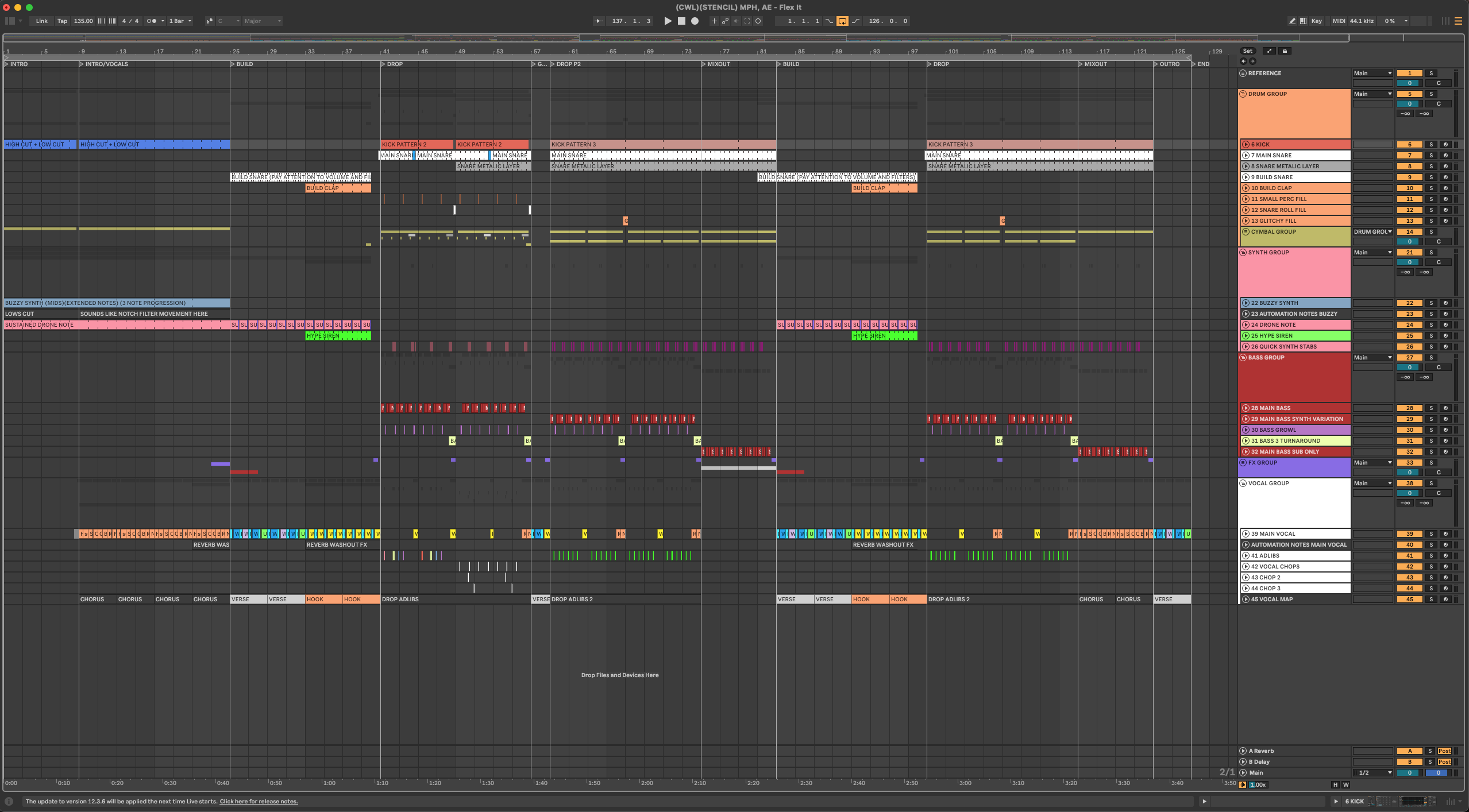 MPH, AE - Flex it (Extended) (Ableton Stencil - Breaks/UK Bass)