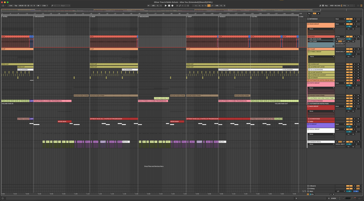 Oliver Tree & Robin Schulz - Miss You (Ableton Stencil)