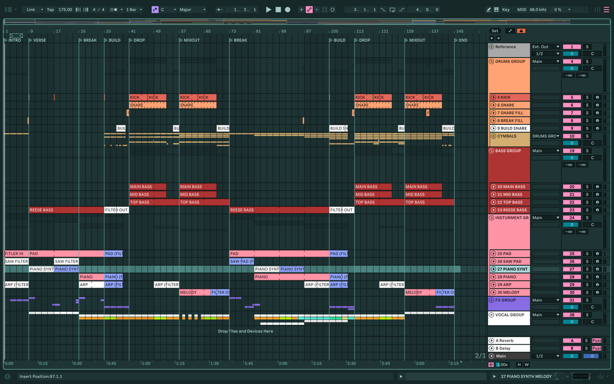 Dimension & bbyclose  - Once In A Lifetime (Ableton Stencil - Drum & Bass)